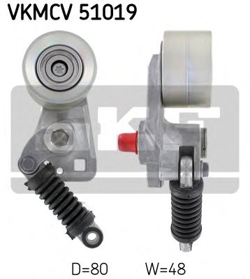 Натяжной ролик, поликлиновой  ремень SKF VKMCV 51019