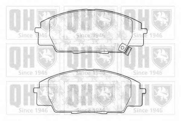 Комплект тормозных колодок, дисковый тормоз QUINTON HAZELL BP1219