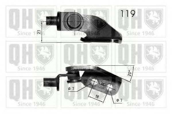 Газовая пружина, крышка багажник QUINTON HAZELL QTS840250