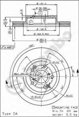 Тормозной диск BRECO BS8236