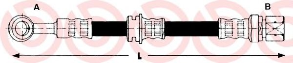 Тормозной шланг BREMBO T 15 004