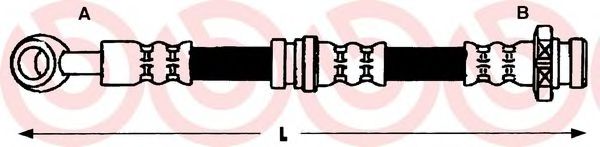 Тормозной шланг BREMBO T 15 011