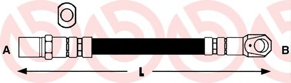 Тормозной шланг BREMBO T 23 171