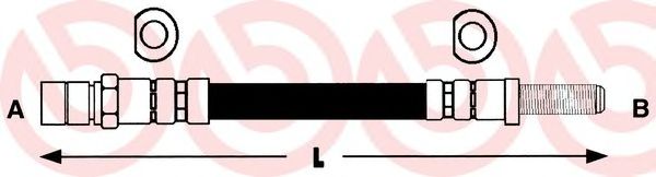 Тормозной шланг BREMBO T 24 069