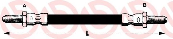 Тормозной шланг BREMBO T 44 007