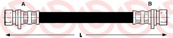 Тормозной шланг BREMBO T 44 024