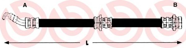 Тормозной шланг BREMBO T 54 012