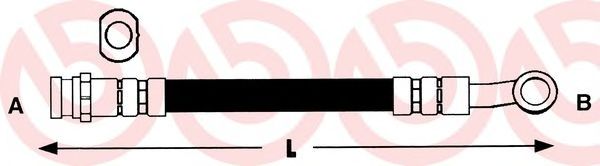 Тормозной шланг BREMBO T 56 110