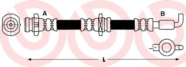 Тормозной шланг BREMBO T 59 010