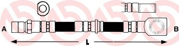 Тормозной шланг BREMBO T 59 056