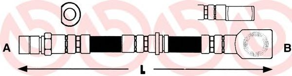 Тормозной шланг BREMBO T 59 057