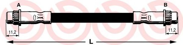 Тормозной шланг BREMBO T 68 068