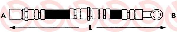 Тормозной шланг BREMBO T 78 008