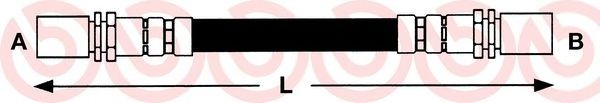 Тормозной шланг BREMBO T 83 035