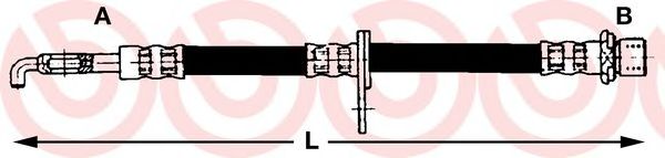 Тормозной шланг BREMBO T 83 047