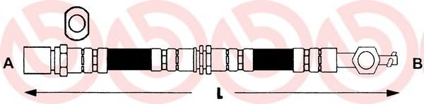 Тормозной шланг BREMBO T 83 077