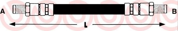 Тормозной шланг BREMBO T 83 081