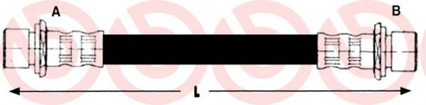 Тормозной шланг BREMBO T 83 102