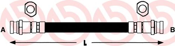 Тормозной шланг BREMBO T 85 081