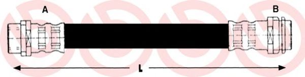 Тормозной шланг BREMBO T 85 110