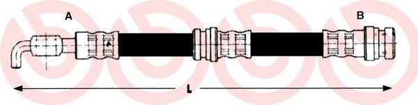 Тормозной шланг BREMBO T 86 003