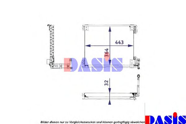 Конденсатор, кондиционер AKS DASIS 422004N