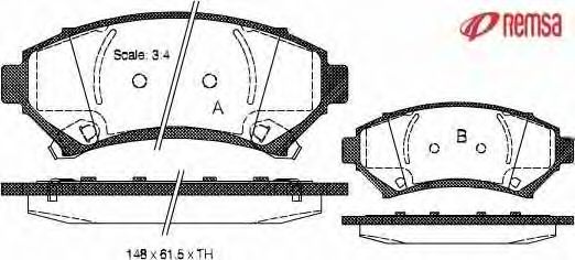 Комплект тормозных колодок, дисковый тормоз METZGER 1170740