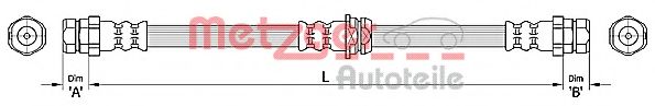 Тормозной шланг METZGER 4110445
