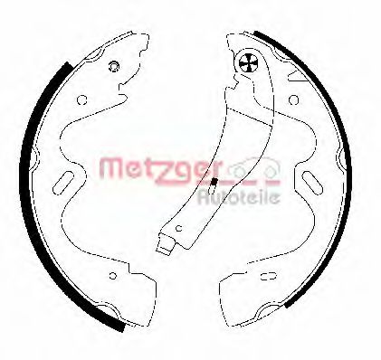 Комплект тормозных колодок METZGER MG 948