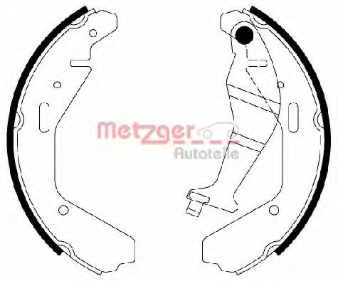 Комплект тормозных колодок METZGER MG 829