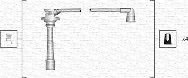 Комплект проводов зажигания MAGNETI MARELLI 941318111177