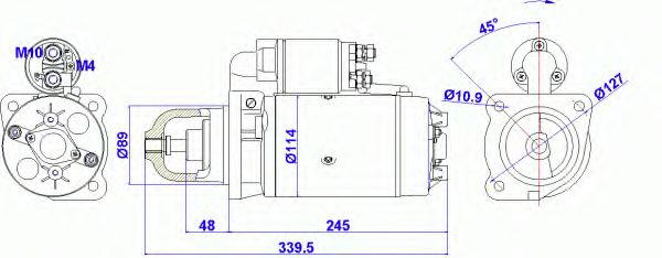 Стартер DELCO REMY 19024284