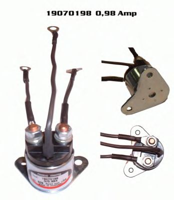 Тяговое реле, стартер DELCO REMY 19070198