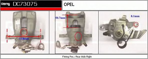 Тормозной суппорт DELCO REMY DC73075