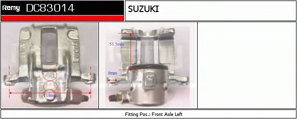 Тормозной суппорт DELCO REMY DC83014