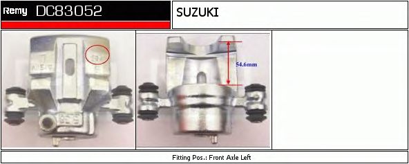 Тормозной суппорт DELCO REMY DC83052