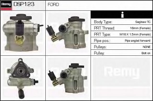 Гидравлический насос, рулевое управление DELCO REMY DSP123