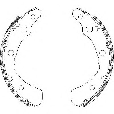 Комплект тормозных колодок ROADHOUSE 4174.00