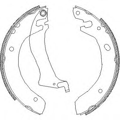 Комплект тормозных колодок REMSA 4047.00