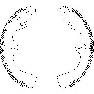 Комплект тормозных колодок REMSA 4077.00