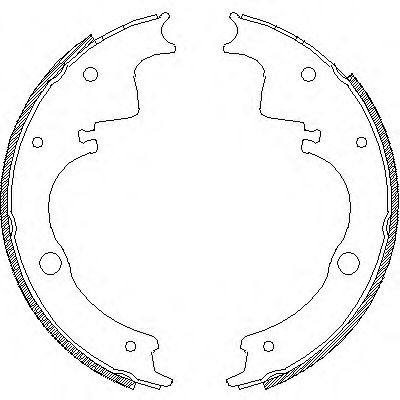 Комплект тормозных колодок REMSA 4105.00