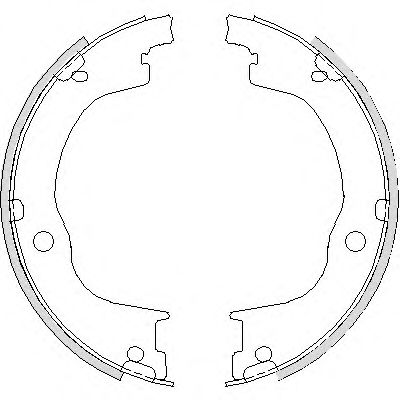 Комплект тормозных колодок, стояночная тормозная система REMSA 4749.00