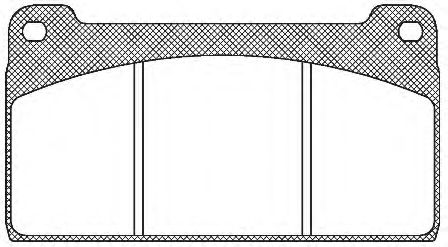 Комплект тормозных колодок, дисковый тормоз REMSA JCA 823.40