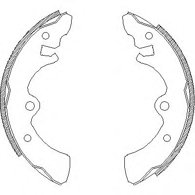 Комплект тормозных колодок REMSA 4327.00