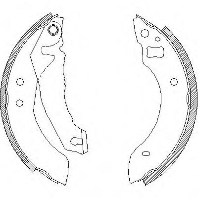 Комплект тормозных колодок REMSA 451000