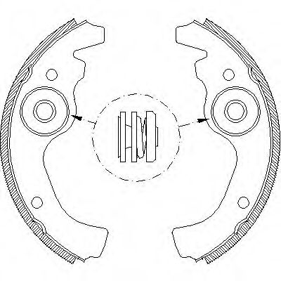 Комплект тормозных колодок REMSA 4611.00