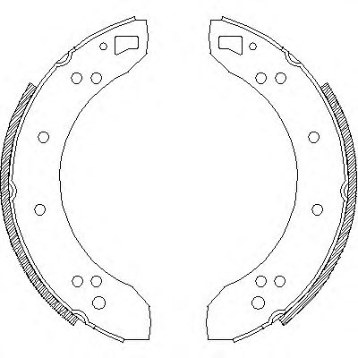 Комплект тормозных колодок REMSA 4621.00