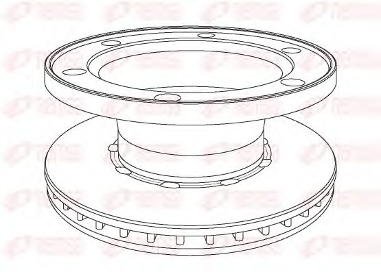 Тормозной диск REMSA 107720