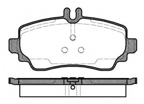 Комплект тормозных колодок, дисковый тормоз REMSA 0650.02