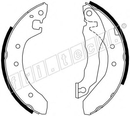 Комплект тормозных колодок fri.tech. 1007.015
